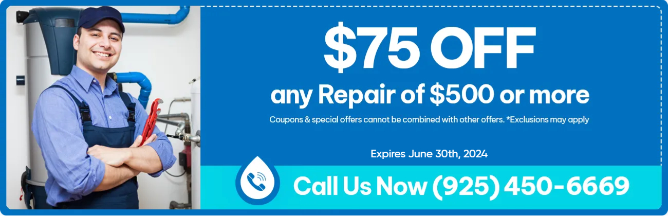 $75 Off any Repair of $500 or More by Flow Pro Plumbing in Brentwood, CA
