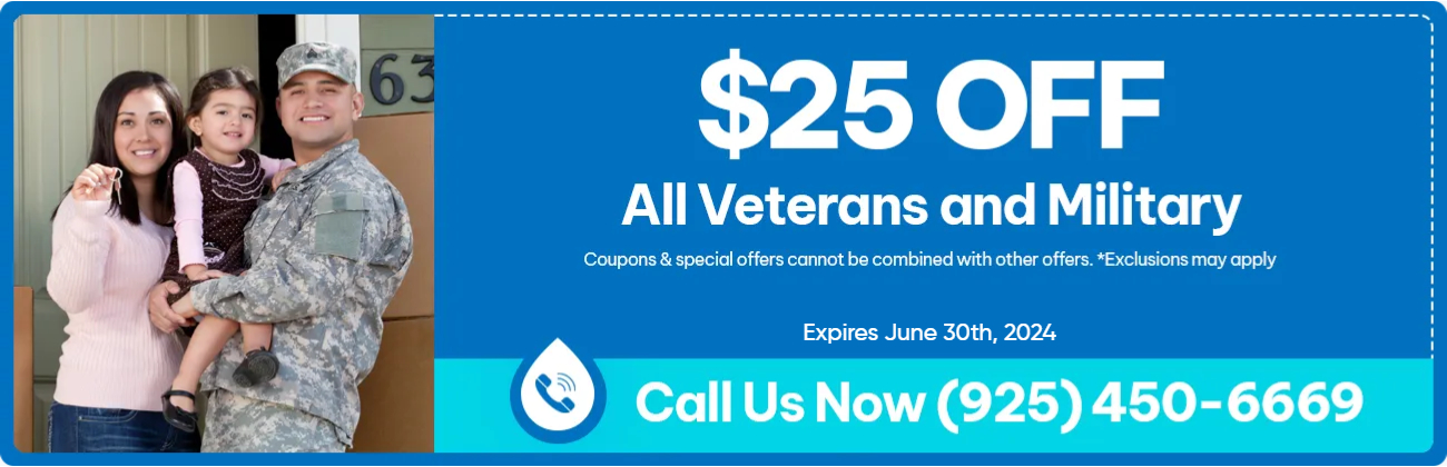 $25 Off Veterans & Seniors Service Calls | Flow Pro Plumbing Located in Brentwood, CA