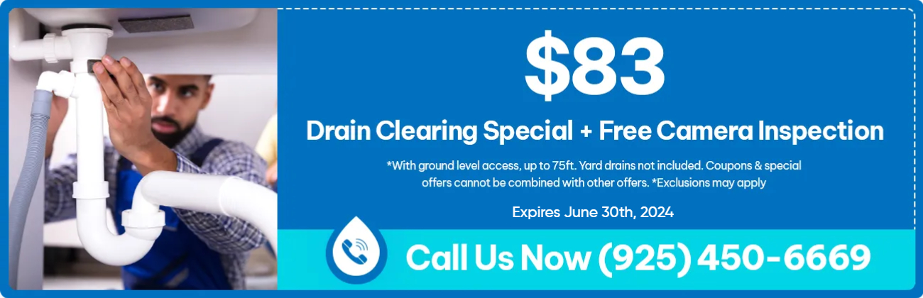 $83 Drain Clearing Special with Camera Inspection | Flow Pro Pluming in Brentwood, CA